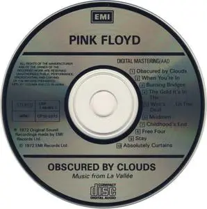 Pink Floyd - Obscured By Clouds (1972) [1988, Toshiba-EMI CP32-5275, Japan]