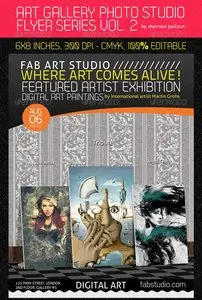GraphicRiver Digital Art Studio & Gallery Flyer PSD Vol.2