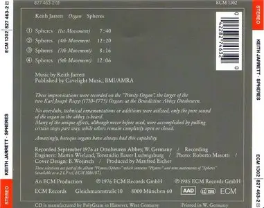 Keith Jarrett - Spheres (1976) {ECM}