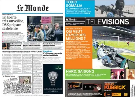 Le Monde - 22 & 23 May 2011 (+ Supplement)