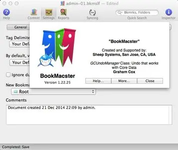 BookMacster 1.22.25 Mac OS X