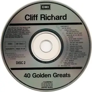 Cliff Richard - 40 Golden Greats (1979) [Reissue 1989]