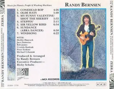 Randy Bernsen - Music For Planets, People & Washing Machines (1984) {Zebra}