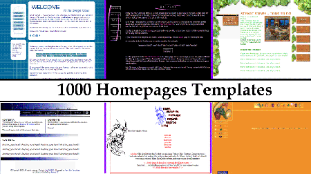 1000 Homepage Templates 