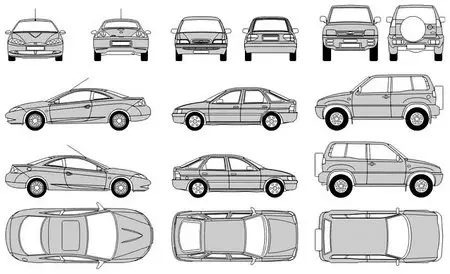 Ford Outline in CorelDRAW