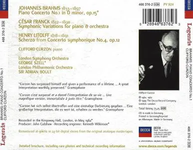 Clifford Curzon, George Szell, London Symphony Orchestra - Brahms: Piano Concerto No. 1 (1999)