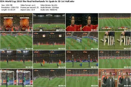 FIFA World Cup 2010 The Final : Netherlands Vs Spain in 3D