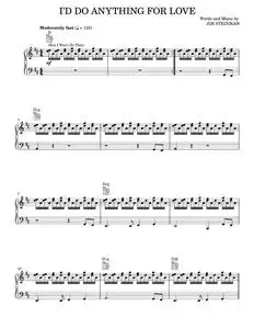 I'd Do Anything For Love (But I Won't Do That) - Meat Loaf (Piano-Vocal-Guitar)