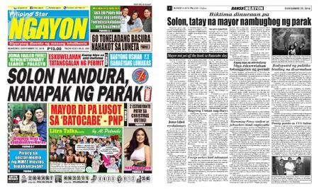 Pilipino Star Ngayon – Disyembre 27, 2018