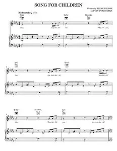 Song For Children - Brian Wilson, The Beach Boys (Piano-Vocal-Guitar)