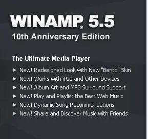 WinAMP 5.55 Pro Pack
