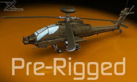 Craft Animations pre-rigged AH-64 Apache