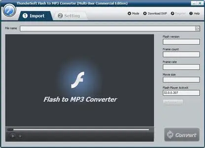 ThunderSoft Flash to MP3 Converter 4.0.0