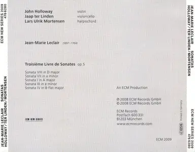 Jean-Marie Leclair - Sonatas (2008) {ECM 2009}