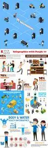 Vectors - Infographics with People 77