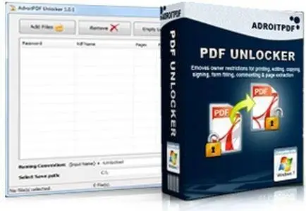 AdroitPDF Unlocker 1.0.1 Portable