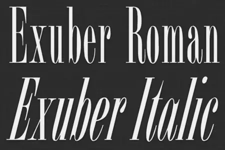 Typeface TTF - Exuber