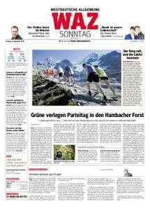 WAZ Westdeutsche Allgemeine Zeitung Sonntagsausgabe - 09. September 2018
