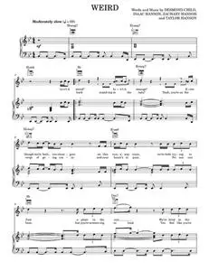 Weird - Desmond Child, Hanson (Piano-Vocal-Guitar)