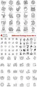 Vectors - Different Ecology Icons Set 6