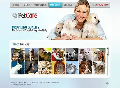 FlashMint 2841 Pet care XML gallery flash template