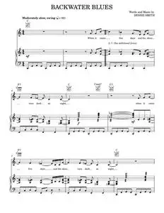 Backwater blues - Bessie Smith (Piano-Vocal-Guitar)