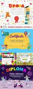 Vectors - Certificate Templates with Kids 11