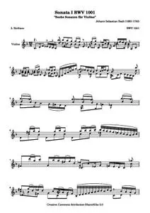 BachJS - BWV 1001 Siciliano