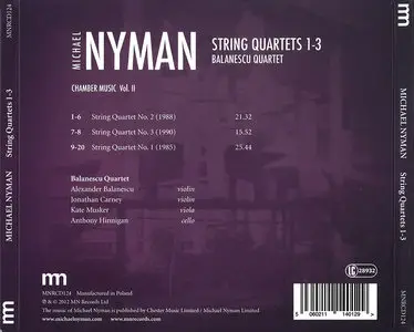 Balanescu Quartet - Michael Nyman: Chamber Music Vol.II: String Quartets 1-3 (2012)