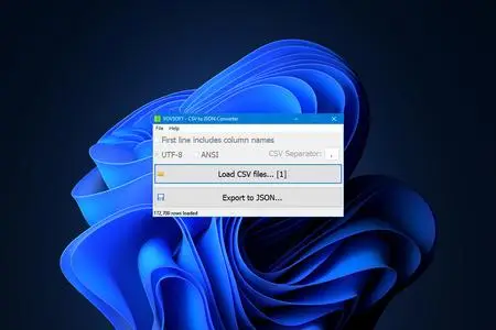 VovSoft CSV to JSON Converter 1.1