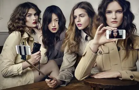 Lara Mullen, Lucy Evans & Rosie Tapner by David Slijper for Vоgue Japan February 2015