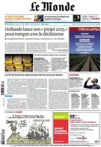 Le Monde & Eco et Entreprise du Mardi 20 Août 2013