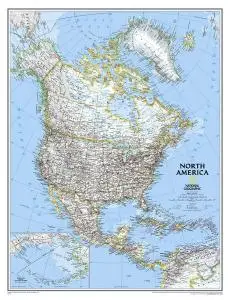 National Geographic North America Map