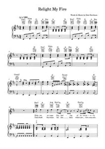 Relight my fire - Take That (Piano-Vocal-Guitar (Piano Accompaniment))