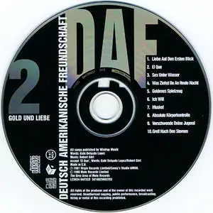 D.A.F. - Gold Und Liebe (1981, reissue 1998, Mute # DAF2CD)