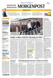 Solinger Morgenpost – 22. Oktober 2019