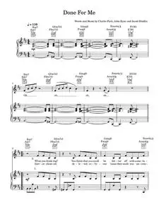 Done For Me (featuring Kehlani) - Charlie Puth, Kehlani (Piano-Vocal-Guitar (Piano Accompaniment))