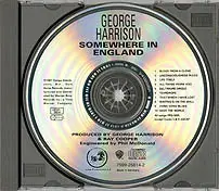 George Harrison - Somewhere In England [Original CD Release - 1991](First Pressing)