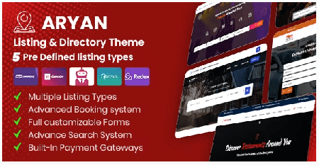 Themeforest - Aryan v1.3.0 - Listing & Directory WordPress Theme