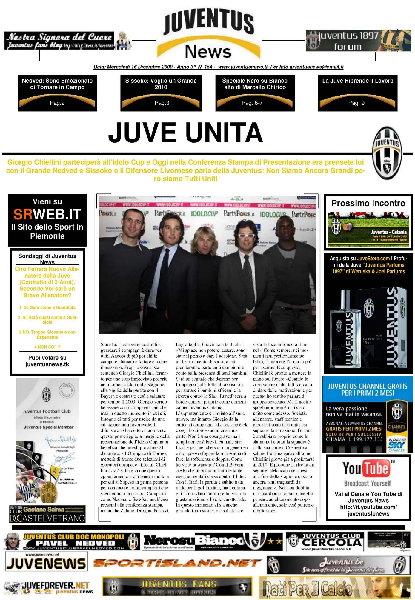 Juventus News 16.12.2009