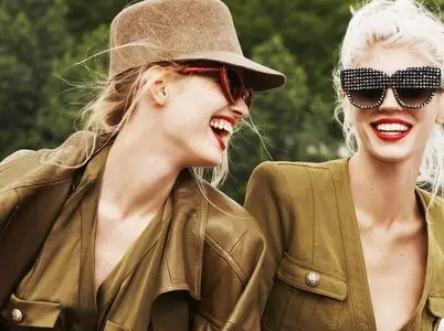 Devon Windsor & Natalie Siomiak by Katja Rahlwes for Vоgue Japan January 2015