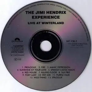 The Jimi Hendrix Experience - Live At Winterland (1968) {1991, Reissue}