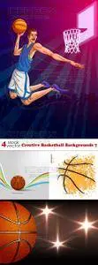 Vectors - Creative Basketball Backgrounds 7