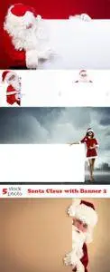 Photos - Santa Claus with Banner 2