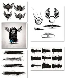 Set of Grunge Banners