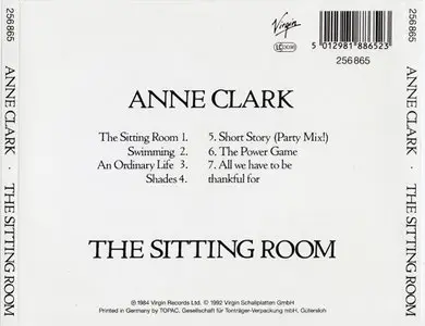 Anne Clark - The Sitting Room (Virgin 256 865) (GER 1992, 1982)