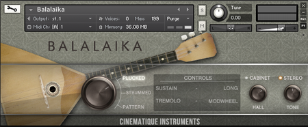 Cinematique-Instruments Balalaika KONTAKT