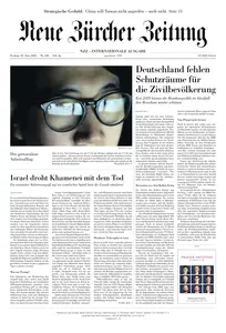 Neue Zurcher Zeitung International - 20 Juni 2025