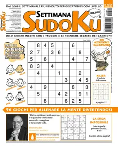 Settimana Sudoku N.1054 - 24 Ottobre 2025