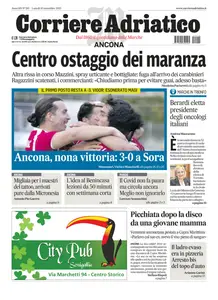 Corriere Adriatico Ancona - 10 Novembre 2025